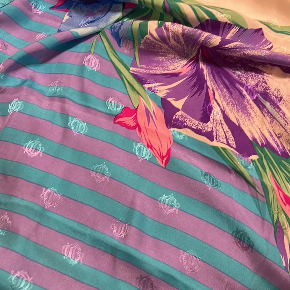 Dior shawl silk scarf floral